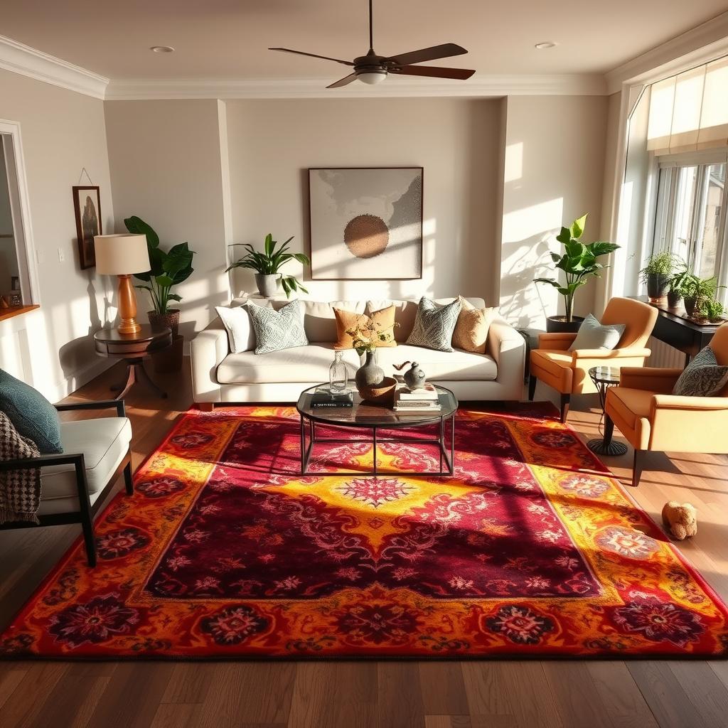 Popular Styles of Large Carpets for the Living Room