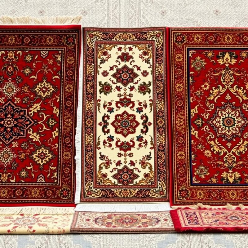 Machine made carpets by acrylic