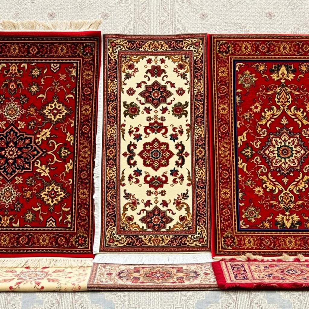 Machine made carpets by acrylic