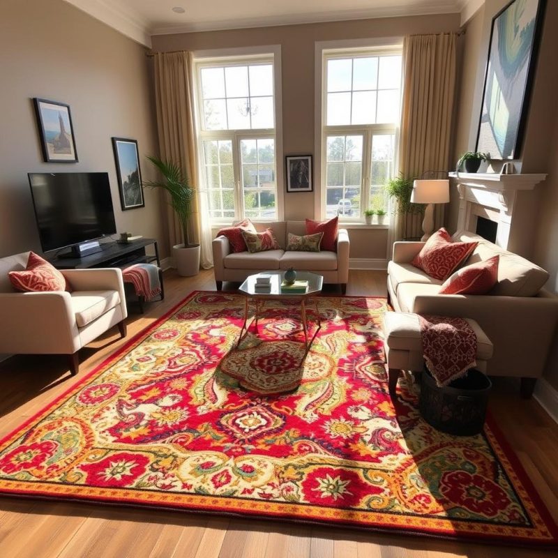Let's brighten up the living room with a nice carpet