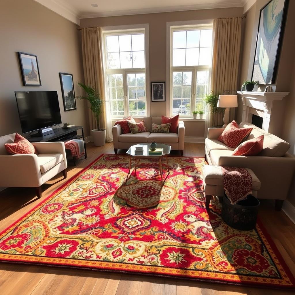 Let's brighten up the living room with a nice carpet