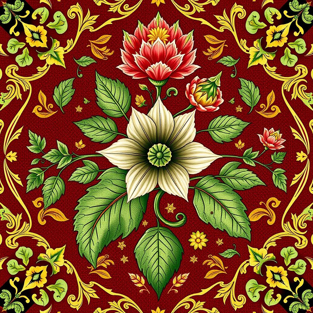 Botanical Elements in Iranian Carpet Design