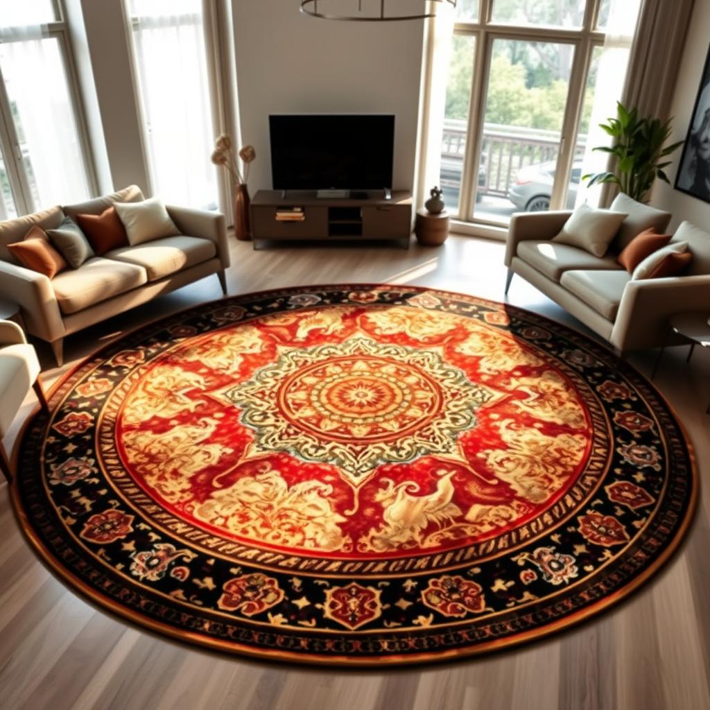Placement Tips: Where to Position Your Round Carpet