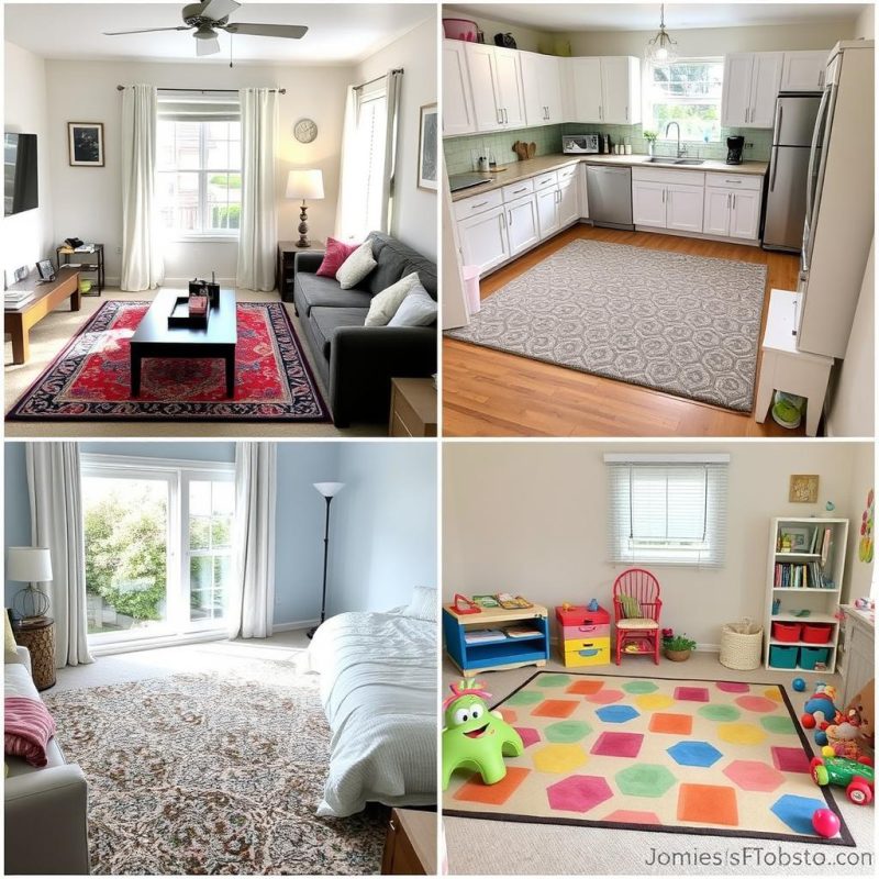 Carpets can be placed anywhere in the home