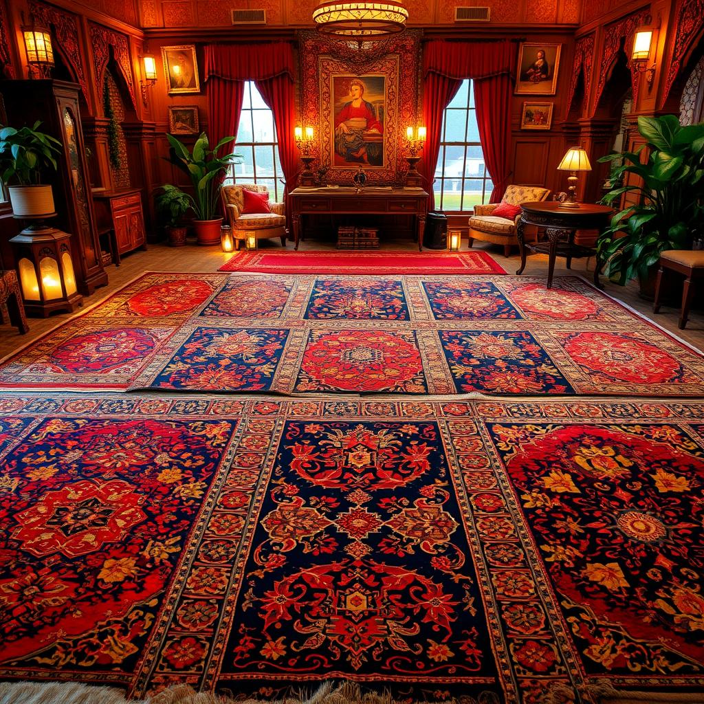 Exotic details in the home with oriental carpets
