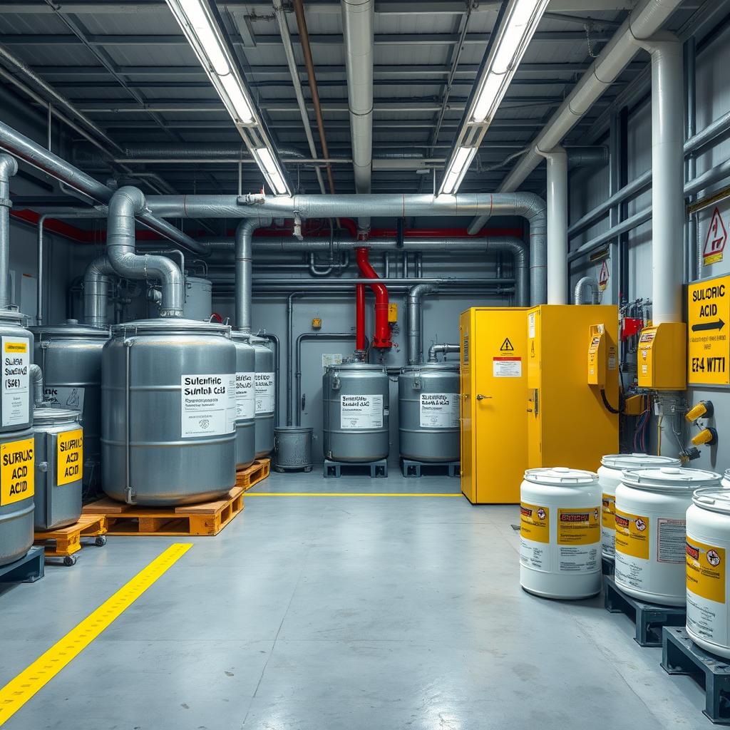 How to store sulfuric acid