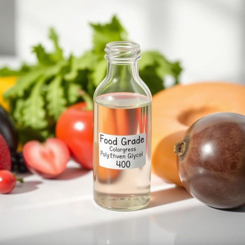 The use of Polyethylene Glycol 400 in the food industry