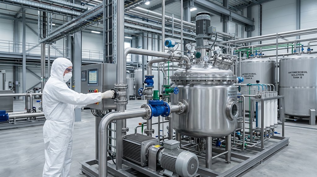 Industrial: Applied in certain non-food preservation processes where antimicrobial control is required.