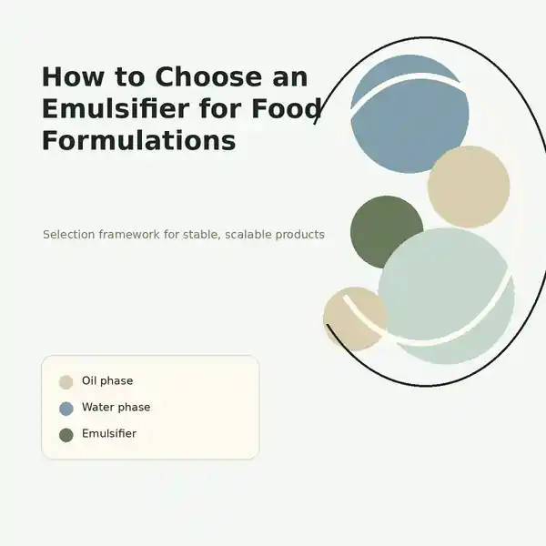 How to choose food emulsifier for food formulations