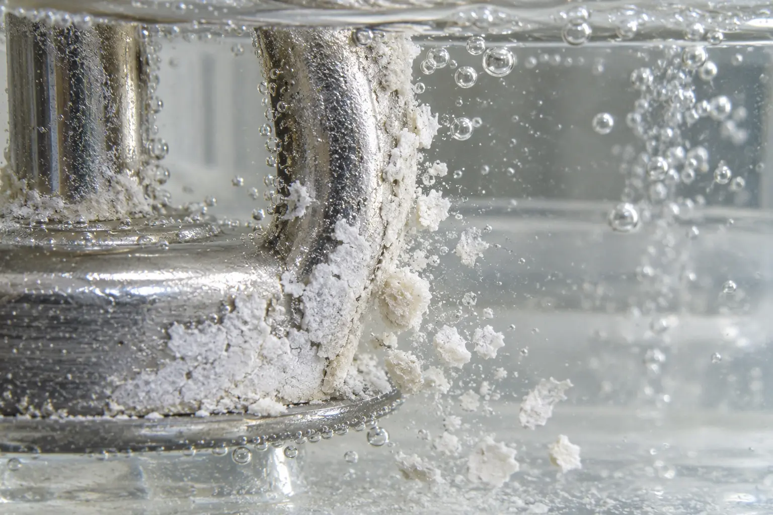 Citric Acid Dissolving Calcium Carbonate How citric acid removes limescale from a metal surface