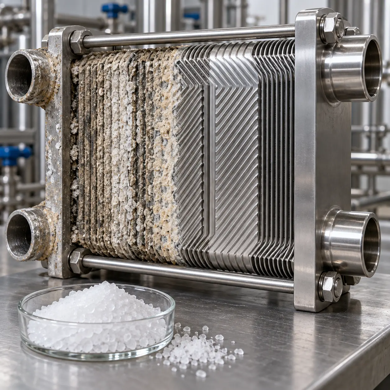 Citric acid vs vinegar for descaling in industrial equipment