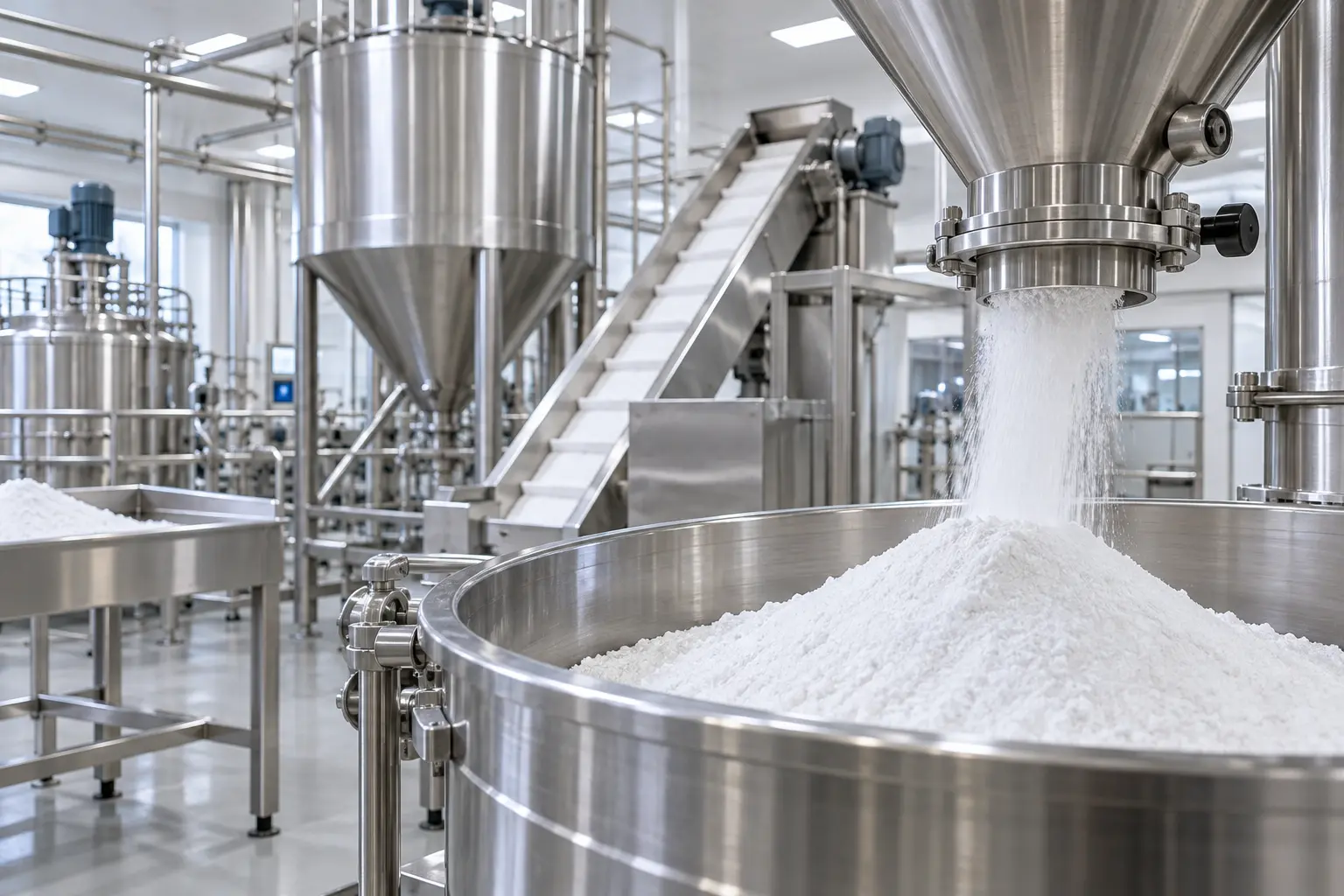 Potassium sorbate in a modern clean chemical processing facility